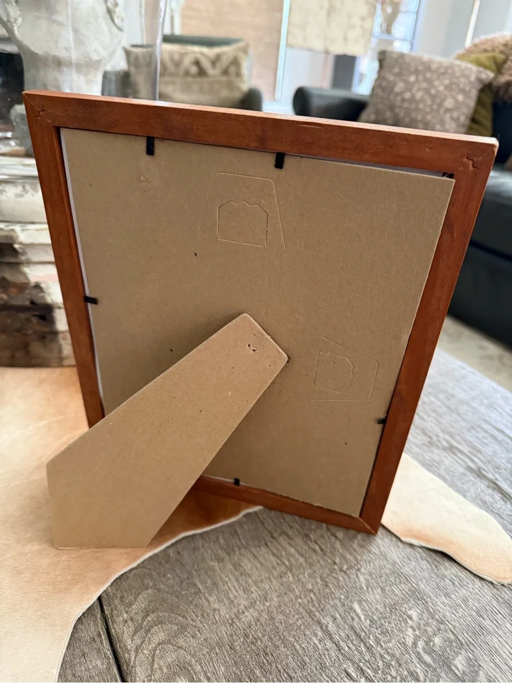Vintage Wood Photo Frame in Honey Warm Brown